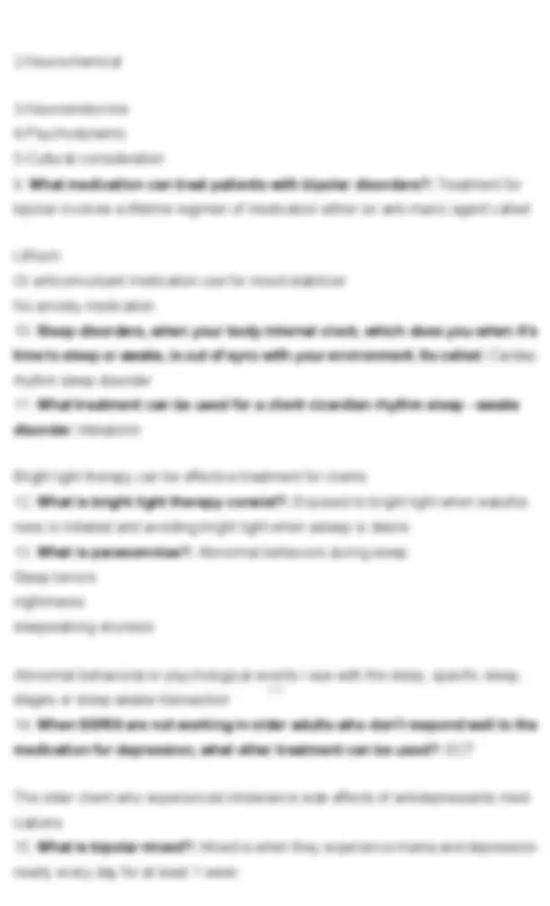 Psychiatric Nursing Exam Review: Key Concepts and Treatments | Exams ...