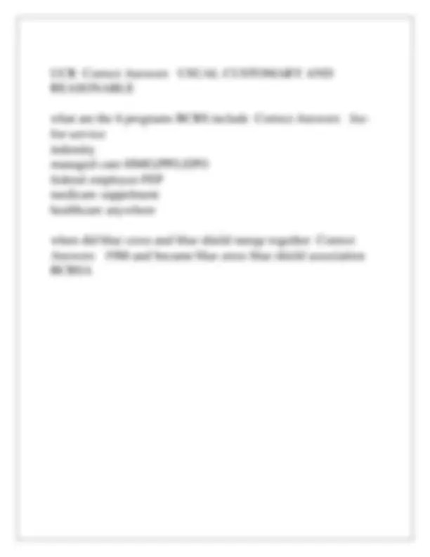 BCBS Test Questions and Answers: Comprehensive Study Guide | Exams ...