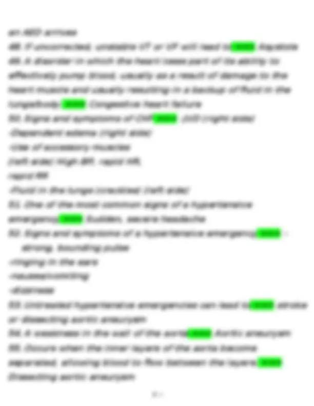 EMT FISDAP Cardiology Exam Questions and Answers (2025) | Expert ...