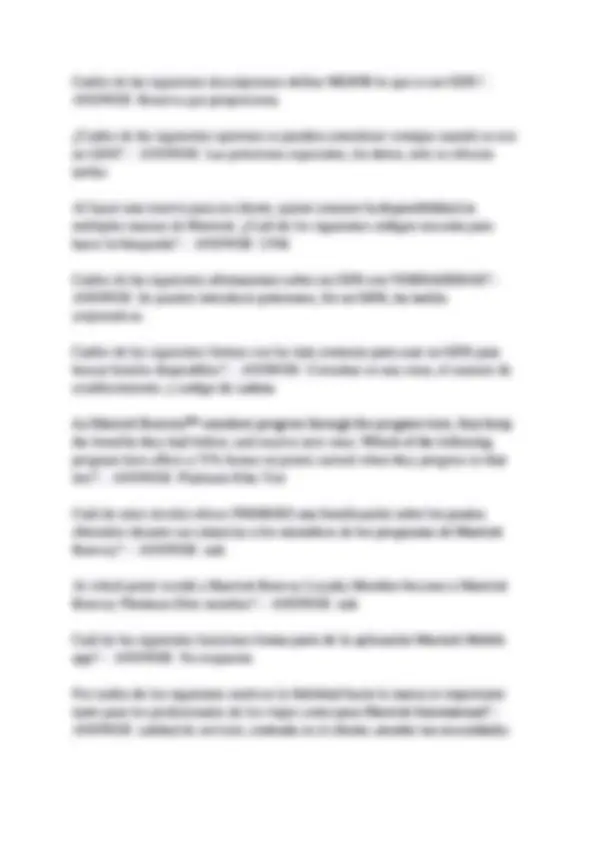 Marriott Certification Exam: Questions and Answers | Exams Hospitality ...