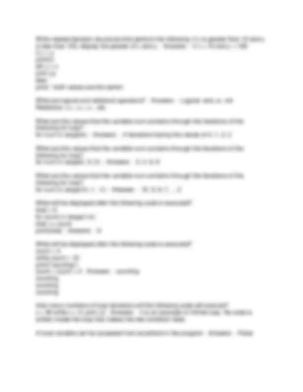 INSY 3300 Exam Questions and Answers: Python Programming | Exams Social ...