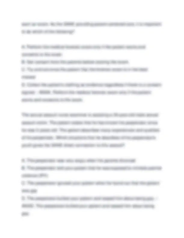 SANE Certification Practice Questions and Answers (2025-2026) | Exams ...