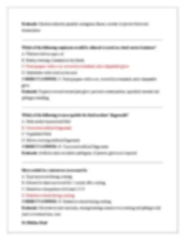 Texas Food Manager Exam 2025/2026: Practice Questions and Answers ...