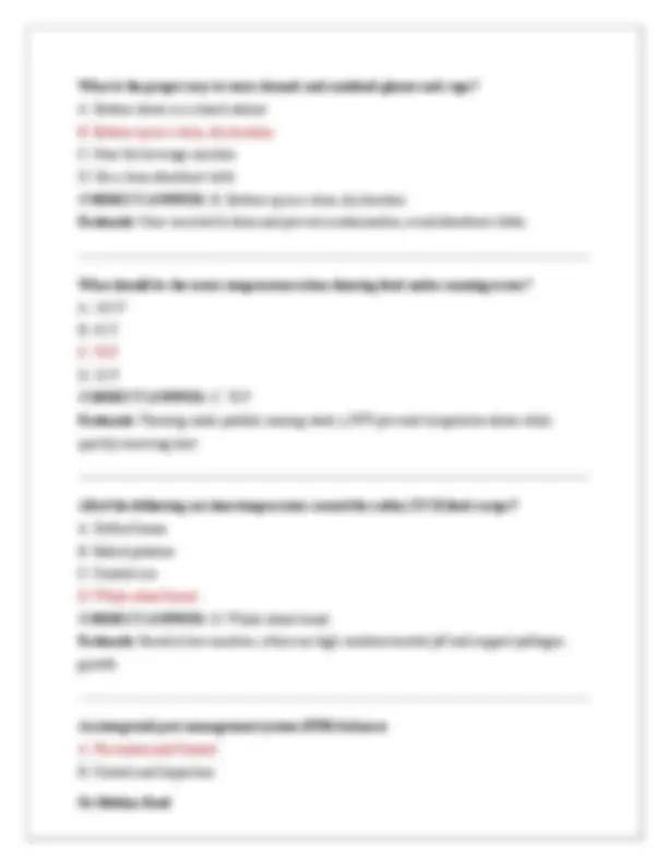 Texas Food Manager Exam 2025/2026: Practice Questions and Answers ...