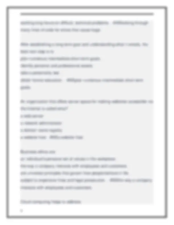 Information Technology Unit Test Questions and Answers 2025-2026 ...