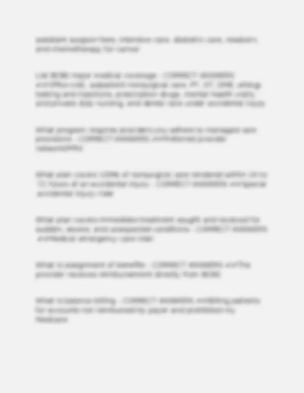 BCBS Insurance Study Guide: Questions and Answers | Exams Insurance ...
