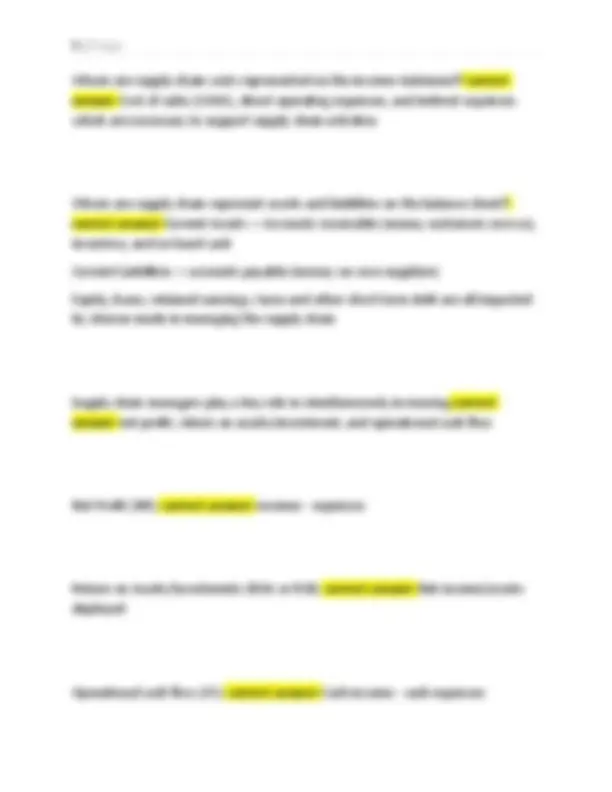Csca Example Questions CSCA Exam Questions and Answers: Supply Chain Management | Exams ...