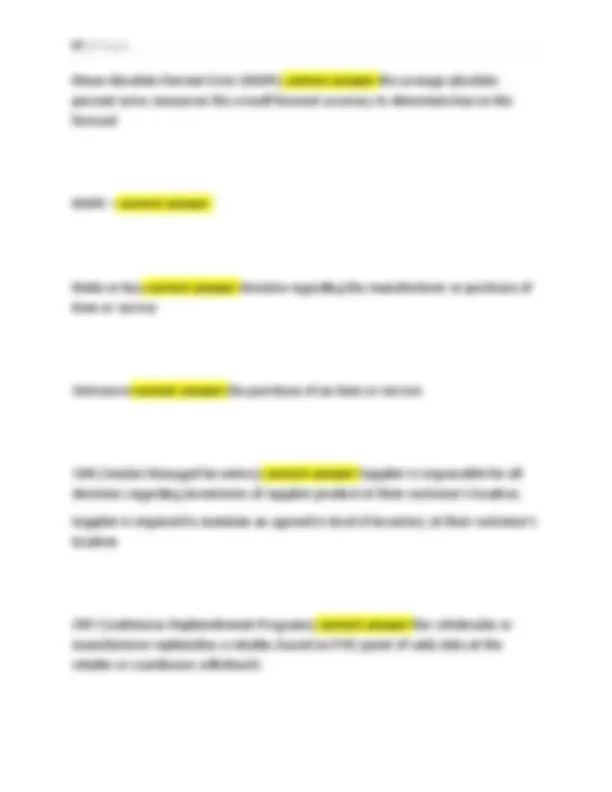 Csca Example Questions CSCA Exam Questions and Answers: Supply Chain Management | Exams ...