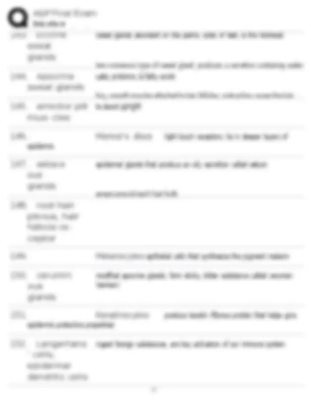 Anatomy and Physiology Final Exam Study Guide: Key Terms and ...