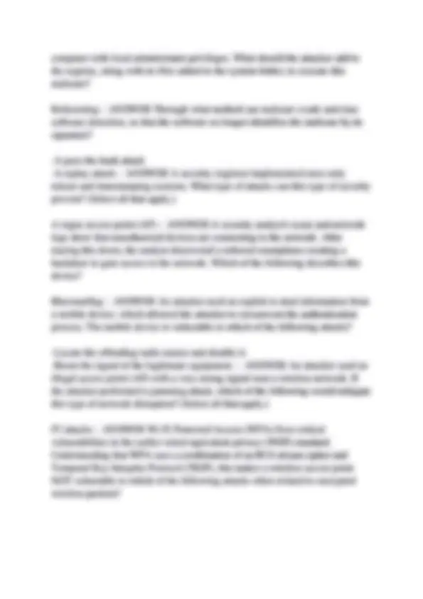 CompTIA Security+ SY0-601 Certification Exam Questions and Answers ...