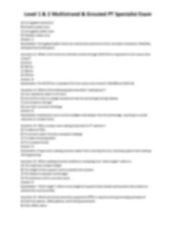 Level 1 & 2 Multistrand & Grouted PT Specialist Exam | Exams Technology ...