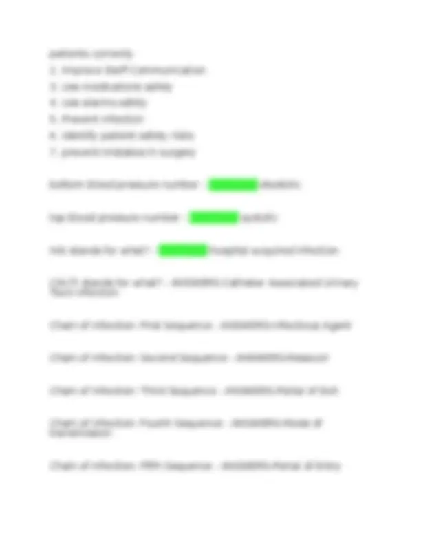 HONDROS NUR 150 - EXAM 1 QUESTIONS AND CORRECT ANSWERS (LATEST UPDATE ...