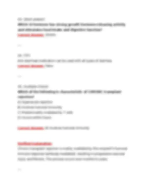 BIOD 331 | NURS 231 Pathophysiology Final Exam 2025/2026 | Portage ...