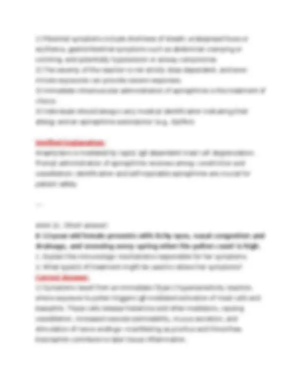 BIOD 331 | NURS 231 Pathophysiology Final Exam 2025/2026 | Portage ...
