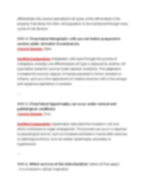 BIOD 331 | NURS 231 Pathophysiology Final Exam 2025/2026 | Portage ...