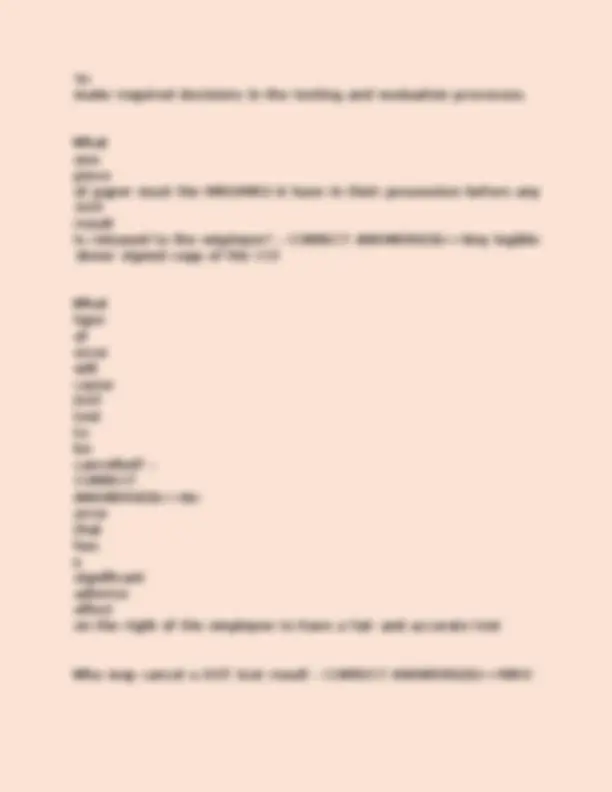 Mrocc MROCC'S SELF ASSESSMENT QUESTIONS WITH ANSWERS. | Exams Medicine | Docsity
