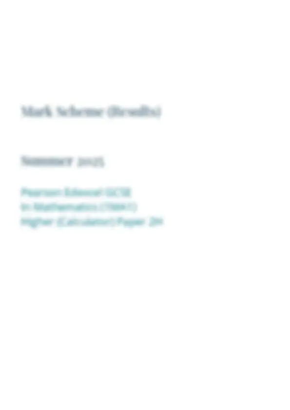 MERGED QUESTION PAPER AND MARK SCHEME 2025 Pearson Edexcel GCSEIn ...