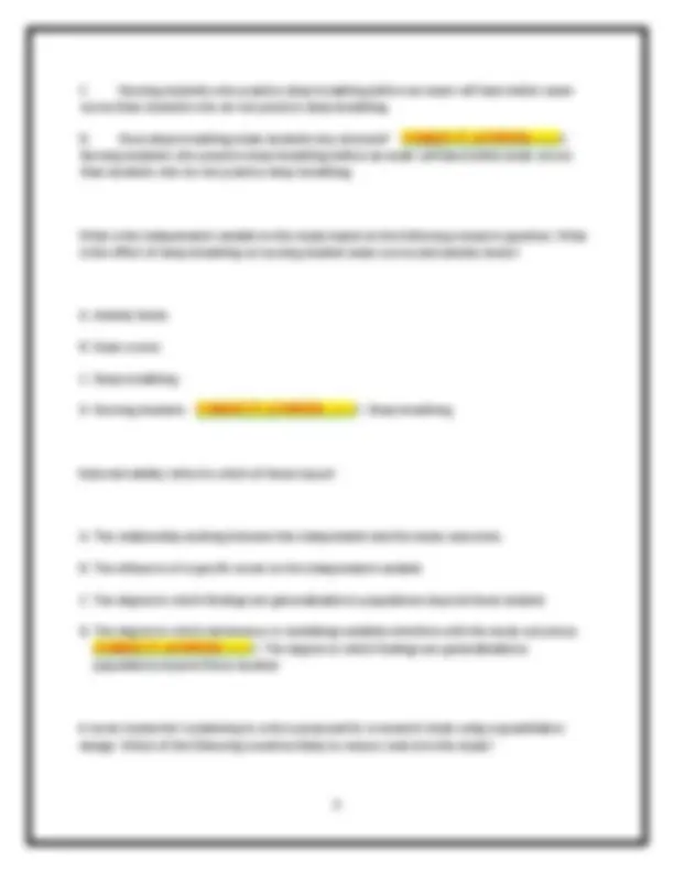 Nursing Research Final Exam: Questions and Answers with Rationales ...