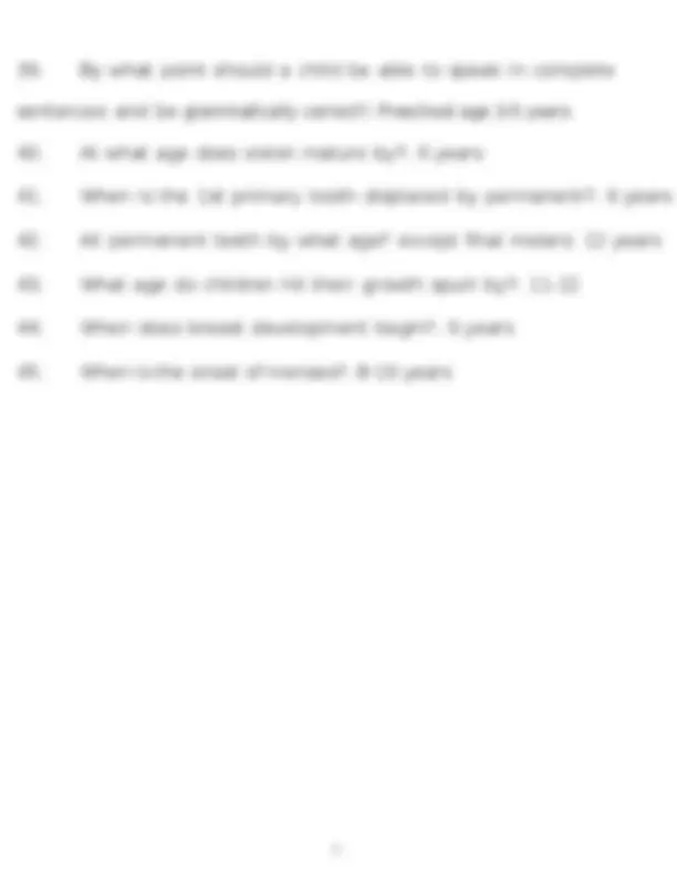 Pediatric Developmental Milestones Exam Questions | Exams Pediatrics ...