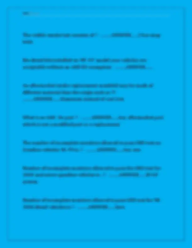 Smog Check Inspector Exam CA Practice Test: Questions and Answers ...