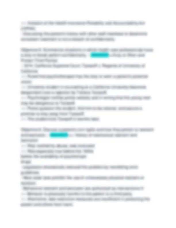 Mental Health Nursing Exam Review: Key Concepts and Objectives | Exams ...