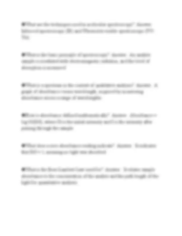 BIOTECHNOLOGICAL INSTRUMENTS AND TECHNIQUES TEST PAPER 2026 SOLVED ...