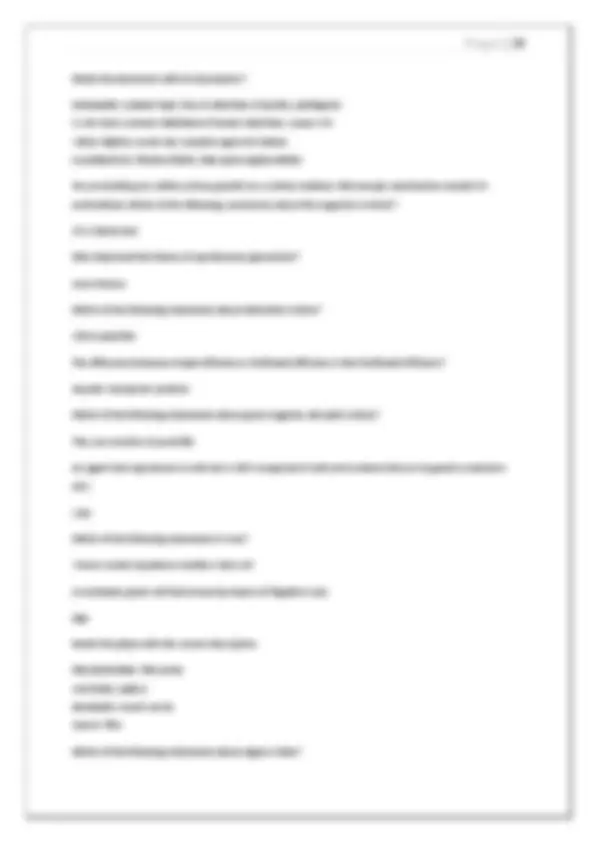 BIO 220 FINAL EXAM REVIEW QUESTIONS AND ANSWERS |ALREADY RATED A+ 2025 ...