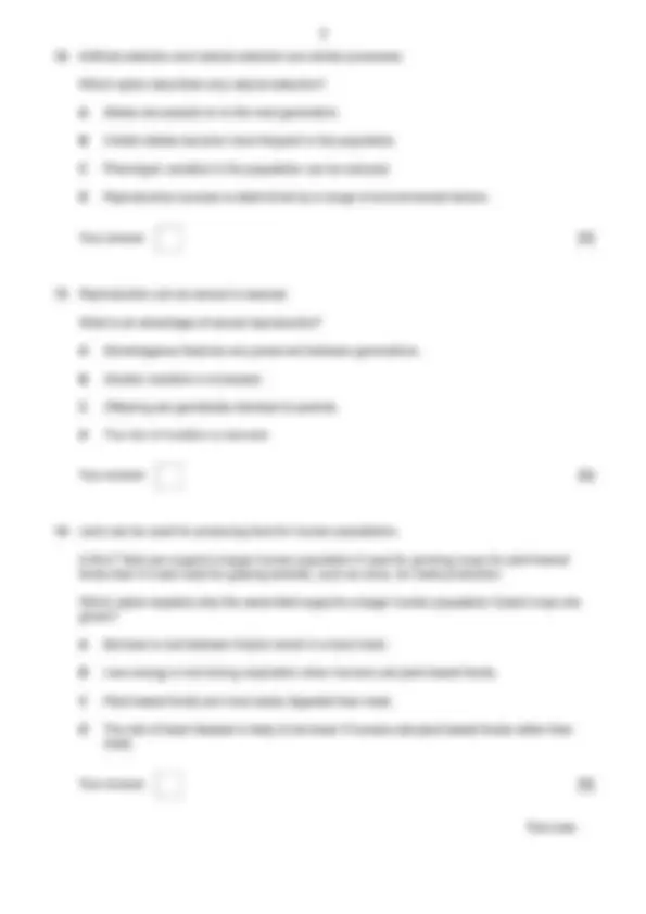 OCR A Level BIOLOGY A Paper 1/ 2/ 3 JUNE 2025 QUESTION PAPERS AND MARK ...
