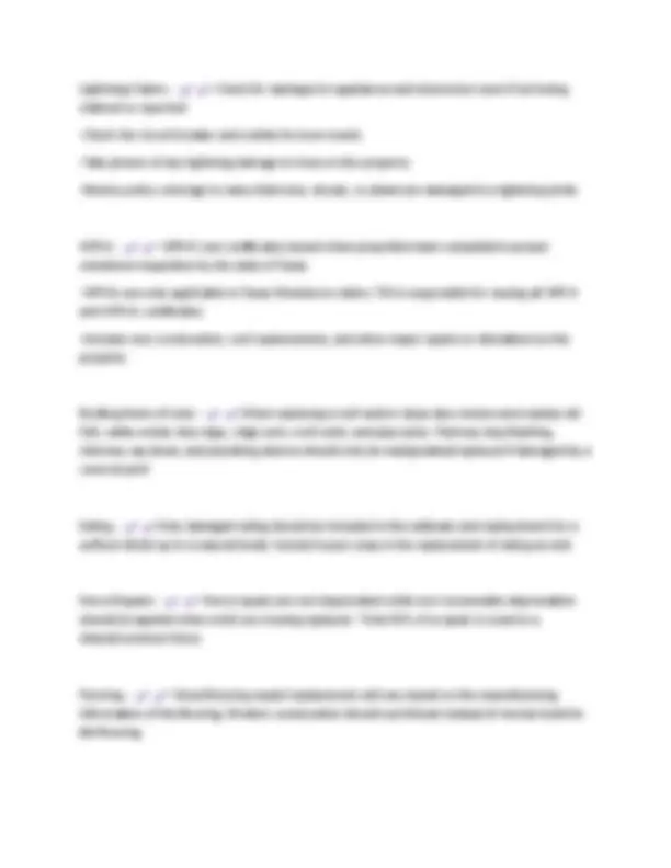 TWIA Field Adjuster Certification Exam: Q&amp;A for 2025/2026 | Exams Public Policy | Docsity
