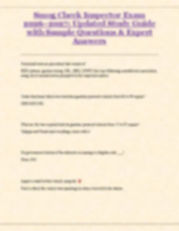 Smog Check Inspector Exam Study Guide 2026-2027 | Assignments ...