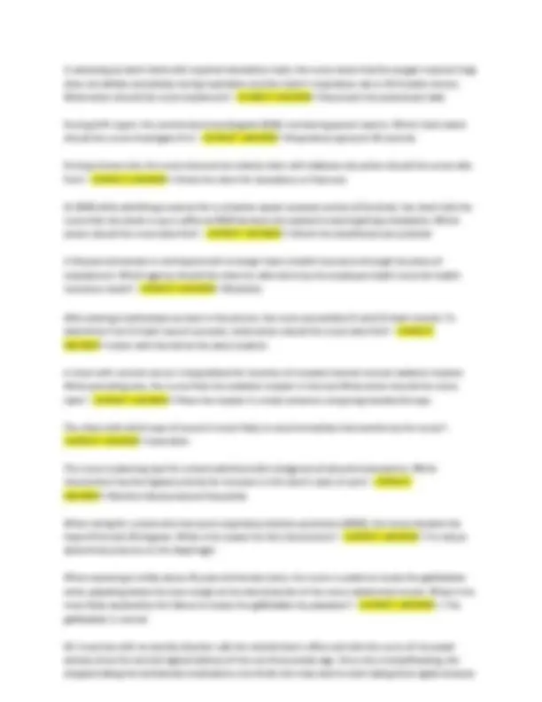 Comprehensive Nursing Exam Review for Students | Exams Nursing | Docsity