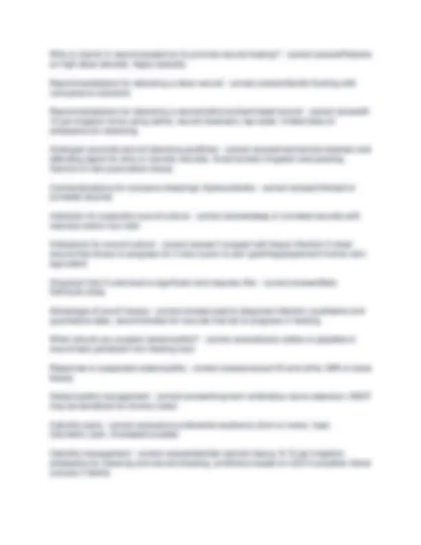 Wound Final Exam 2025/2026 | Complete Wound Care Study Guide with ...
