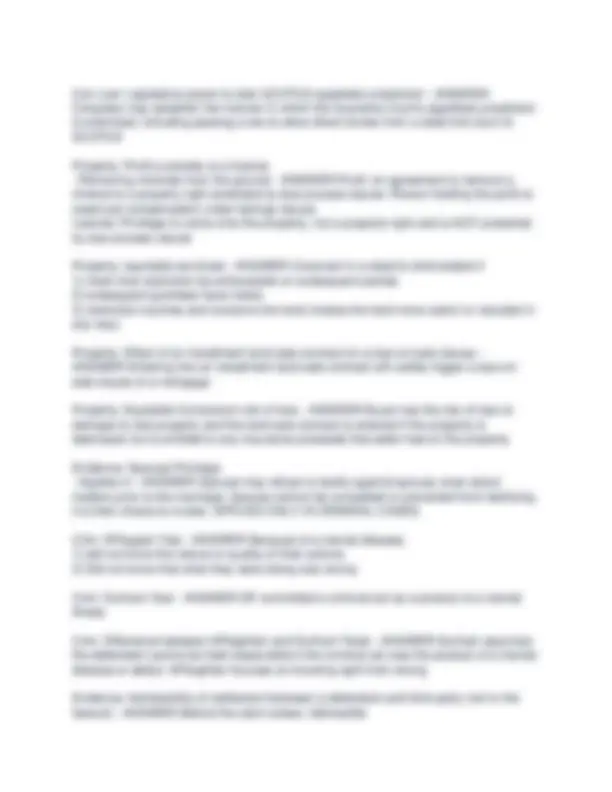 MBE Rule Statements and Solutions for Bar Exam Preparation | Exams Advanced Education | Docsity