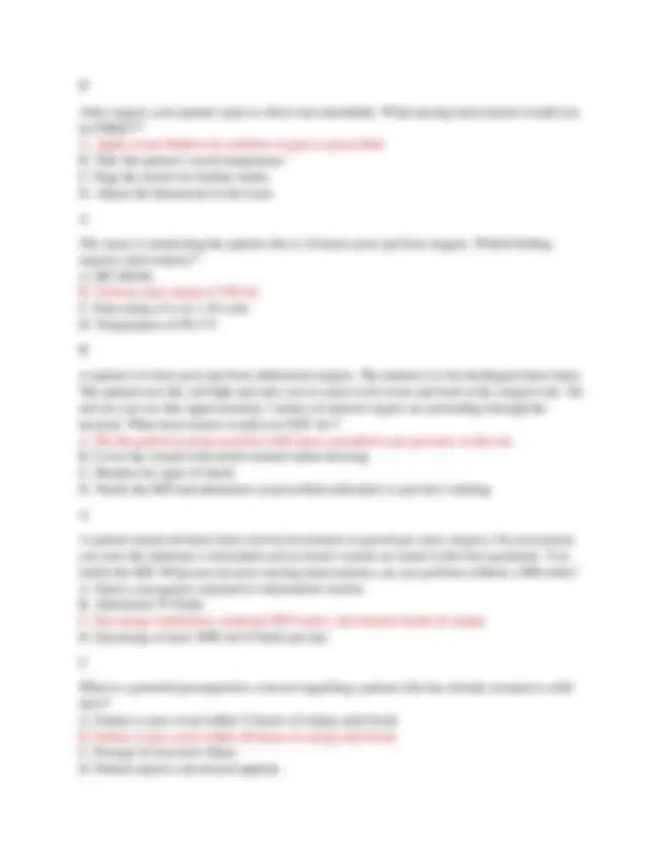 NURS 320 Exam Questions and Answers 2023/2024 | Exams Nursing | Docsity