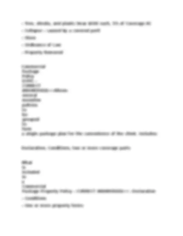 Property Insurance Exam Questions and Answers: HO and DP Forms | Exams ...