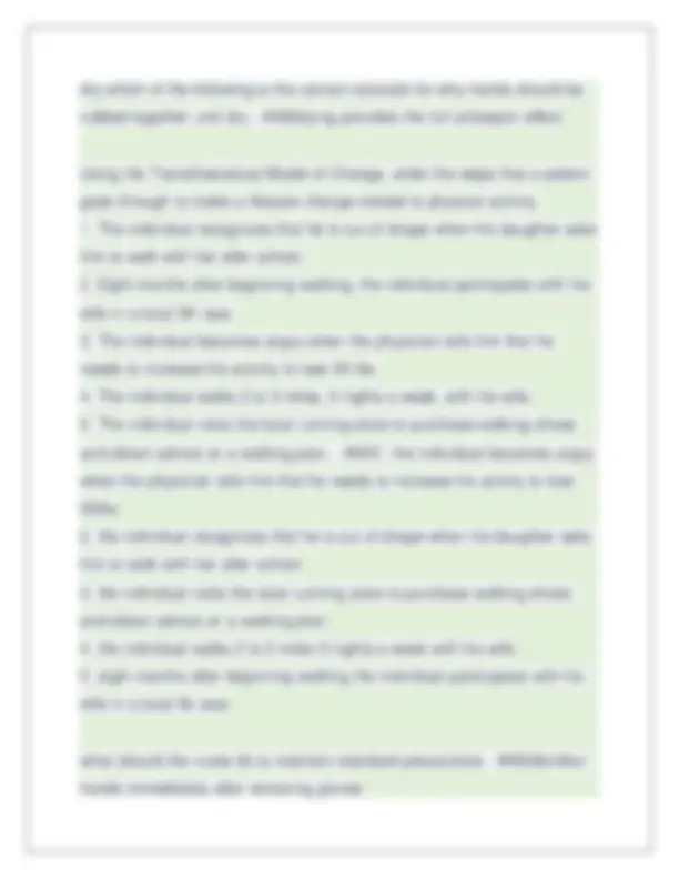 Nursing 110 Exam One Review Test Bank Q&A Answers 2025-2026. Graded A ...