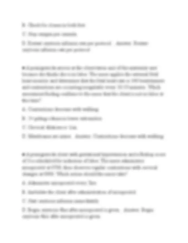 HESI OB MATERNITY ACTUAL EXAM PAPER 2026 QUESTIONS WITH ANSWERS GRADED ...