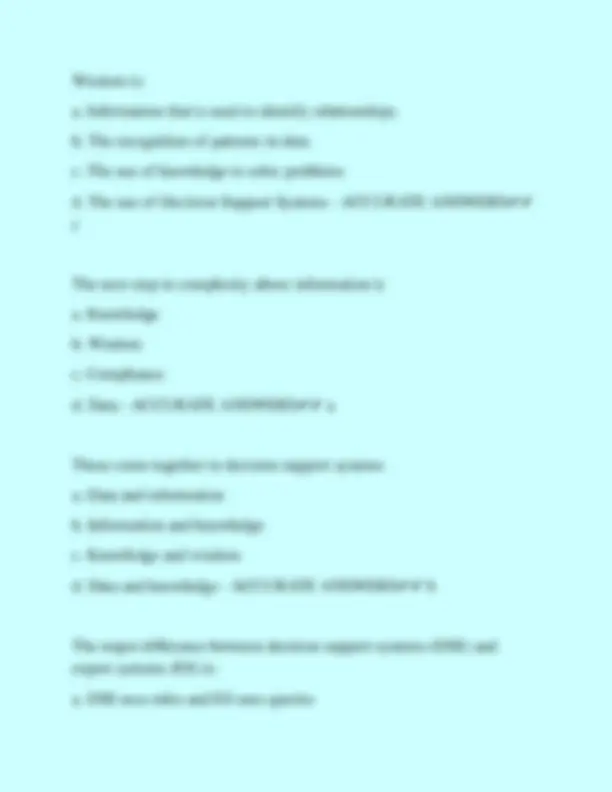 Nursing Informatics Exam Questions and Answers 2025-2026 | Exams ...