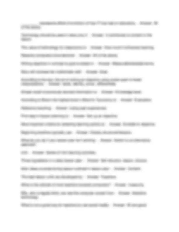 EDUC 1301 MIDTERM QUESTIONS & ANSWERS | Exams Social Sciences | Docsity