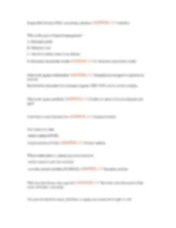 FIN 300 Exam 1 with Questions and Verified Answers | Exams Finance ...