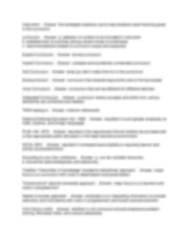 EDUC 1301 QUESTIONS AND ANSWERS | Exams Social Sciences | Docsity