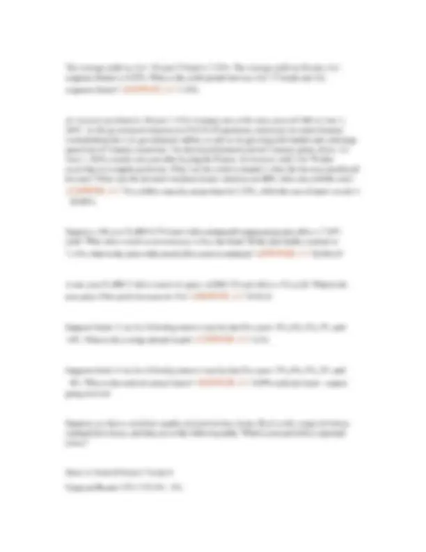 FIN 300 Midterm Exam with Questions and Answers | Exams Finance | Docsity