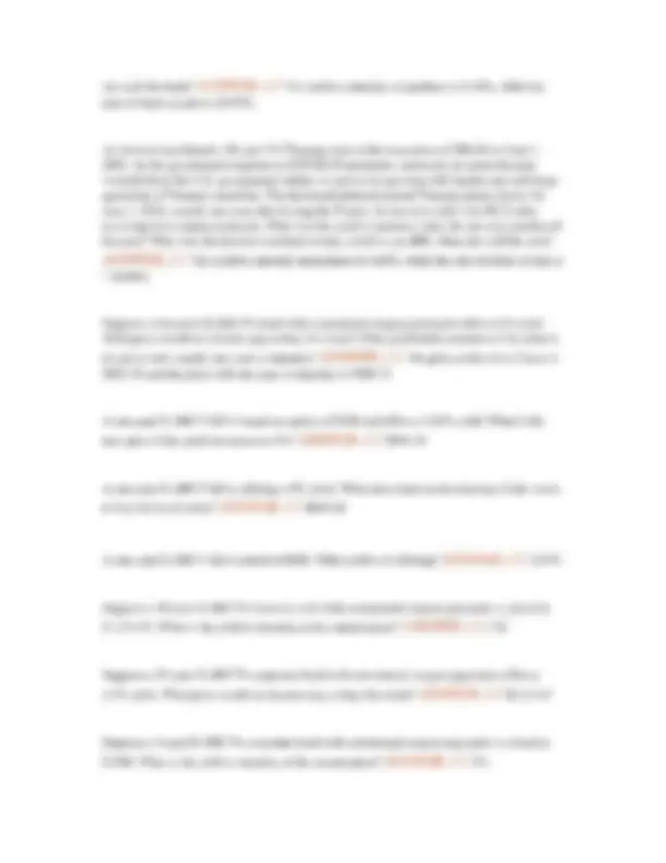 FIN 300 Midterm Exam with Questions and Answers | Exams Finance | Docsity