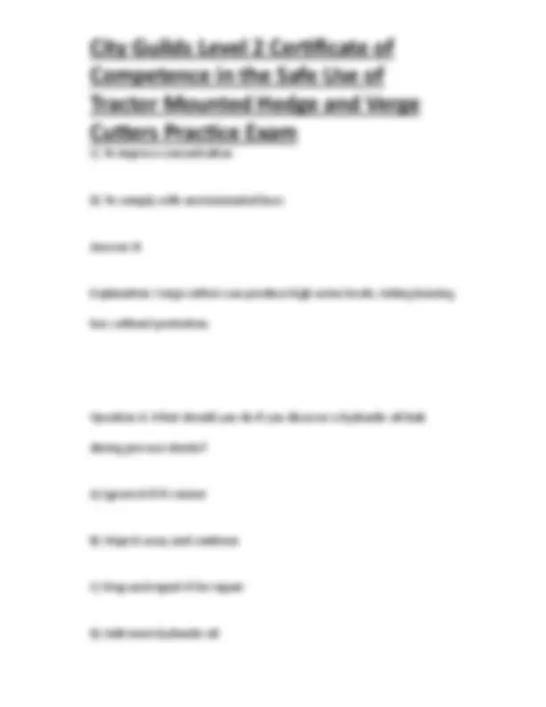 City Guilds Level 2 Certificate of Competence in the Safe Use of ...