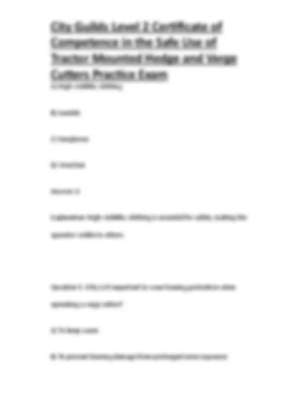 City Guilds Level 2 Certificate of Competence in the Safe Use of ...