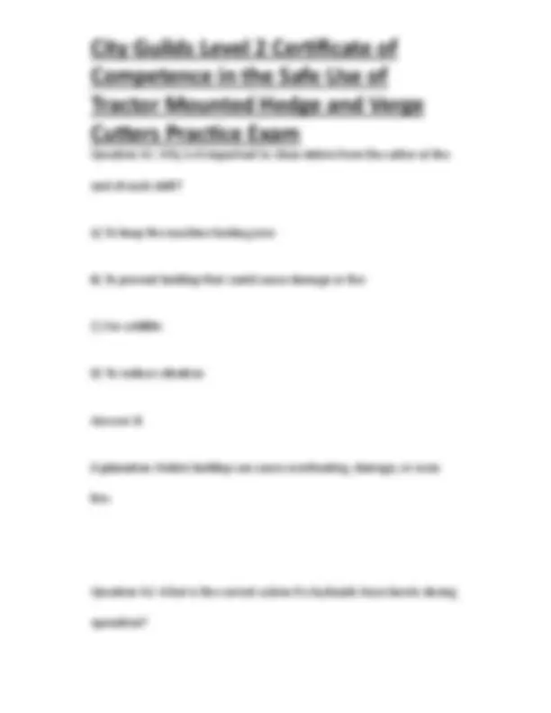 City Guilds Level 2 Certificate of Competence in the Safe Use of ...