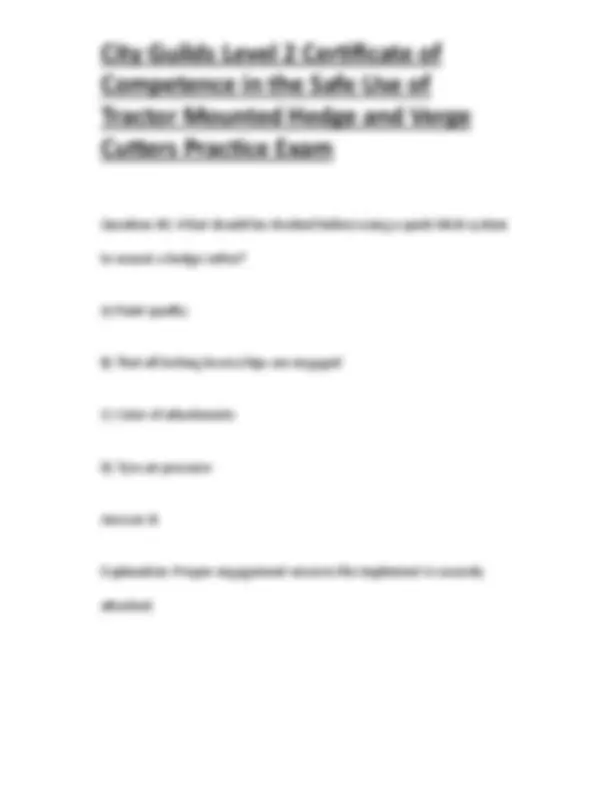 City Guilds Level 2 Certificate of Competence in the Safe Use of ...