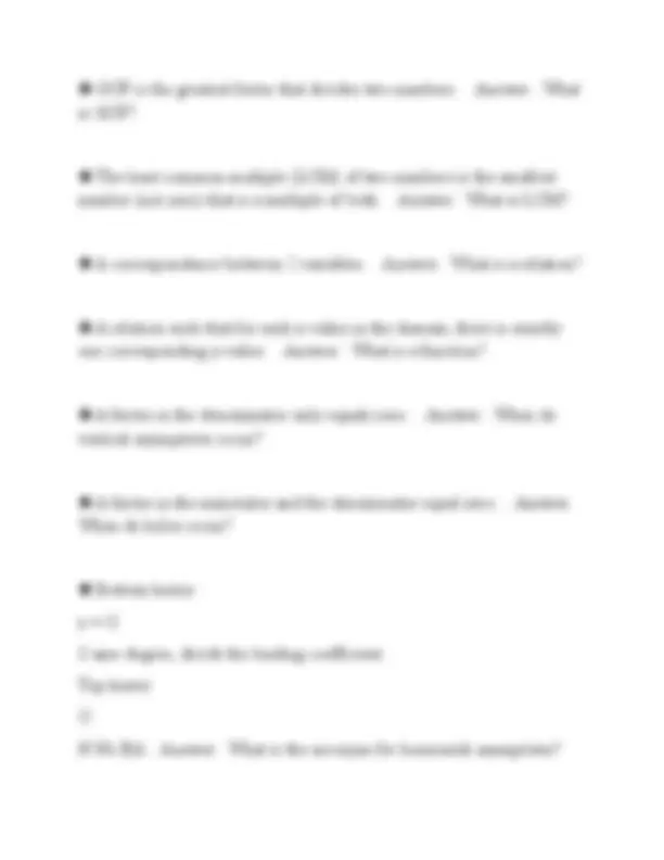 MATHNASIUM INSTRUCTOR LEVEL 1 COMPREHENSIVE EXAM 2026 QUESTIONS WITH SOLUTIONS GRADED A+ | Exams ...