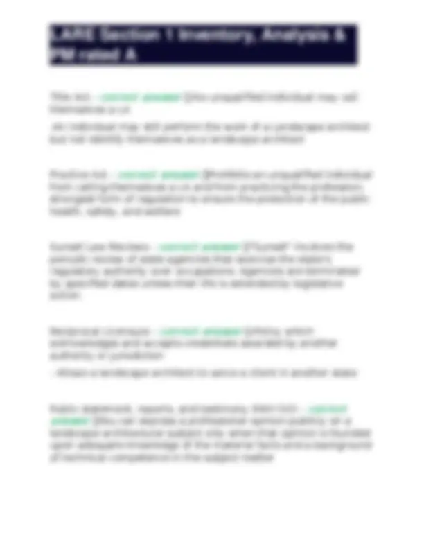 LARE Section 1: Key Definitions and Concepts for Landscape Architecture ...
