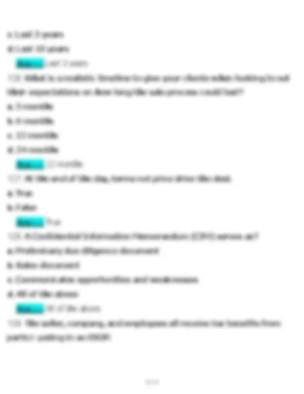 CEPA Exam Prep: Questions and Answers for Certified Exit Planning ...